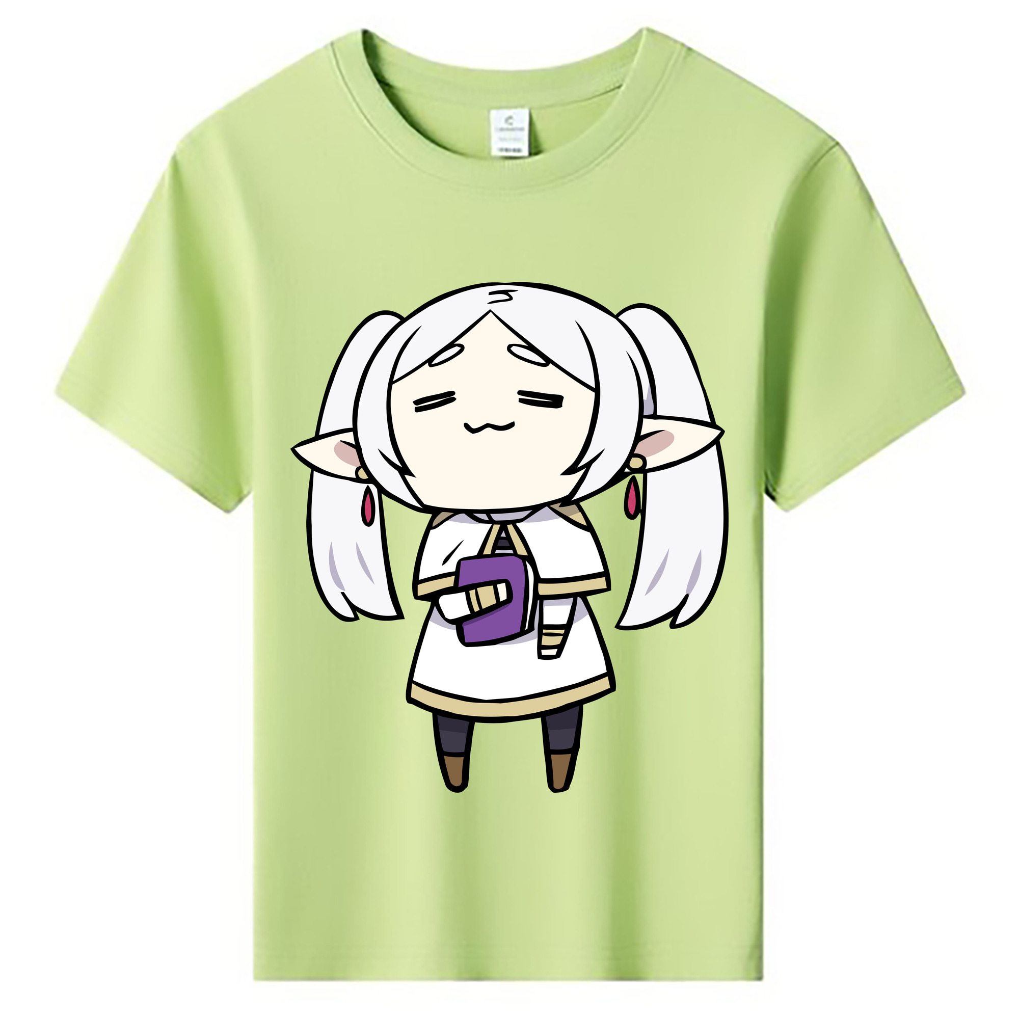 （画像用） 葬送のフリーレン Frieren 綿100％キッズTシャツ（フロントプリント）